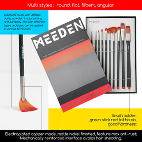 MEEDEN 72-Piece Acrylic Painting Set with Wood Tabletop Easel, 48 Paints