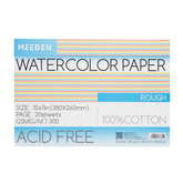 MEEDEN 15x10" Rough Watercolor Paper Pad 20 Sheets