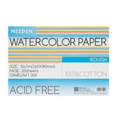 MEEDEN 10x7" Rough Watercolor Paper Pad 20 Sheets