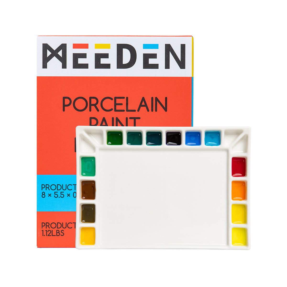 MEEDEN 18-Well Porcelain Artist Paint Palette