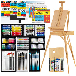 MEEDEN Deluxe All-in-one Art Painting Set, 147 Pieces