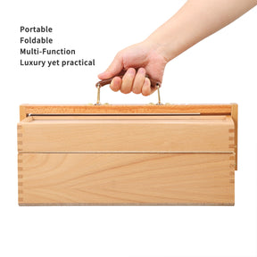 Wooden Art Supply Storage Box