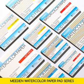 MEEDEN 16x12" Cold Press Watercolor Paper Pad 20 Sheets