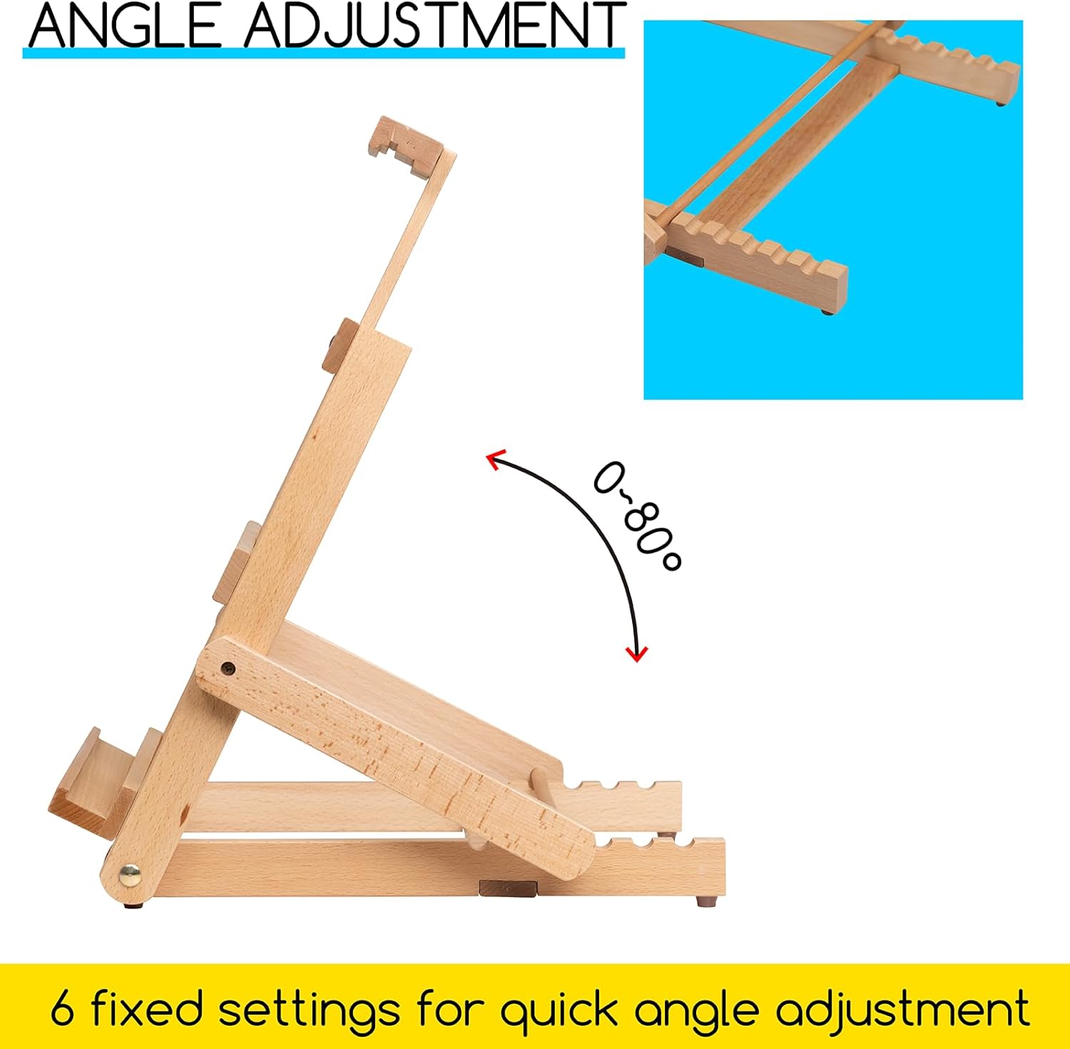 MEEDEN H-Frame Adjustable Studio Tabletop Easel-HJ-4D