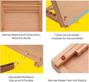 MEEDEN Portable & Adjustable Wood Sketching Board-HJ-A3