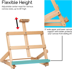 MEEDEN H-Frame Adjustable Studio Tabletop Easel-HJ-4D