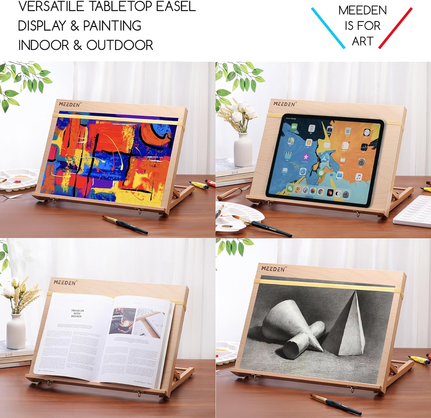 MEEDEN Portable & Adjustable Wood Sketching Board-HJ-A3