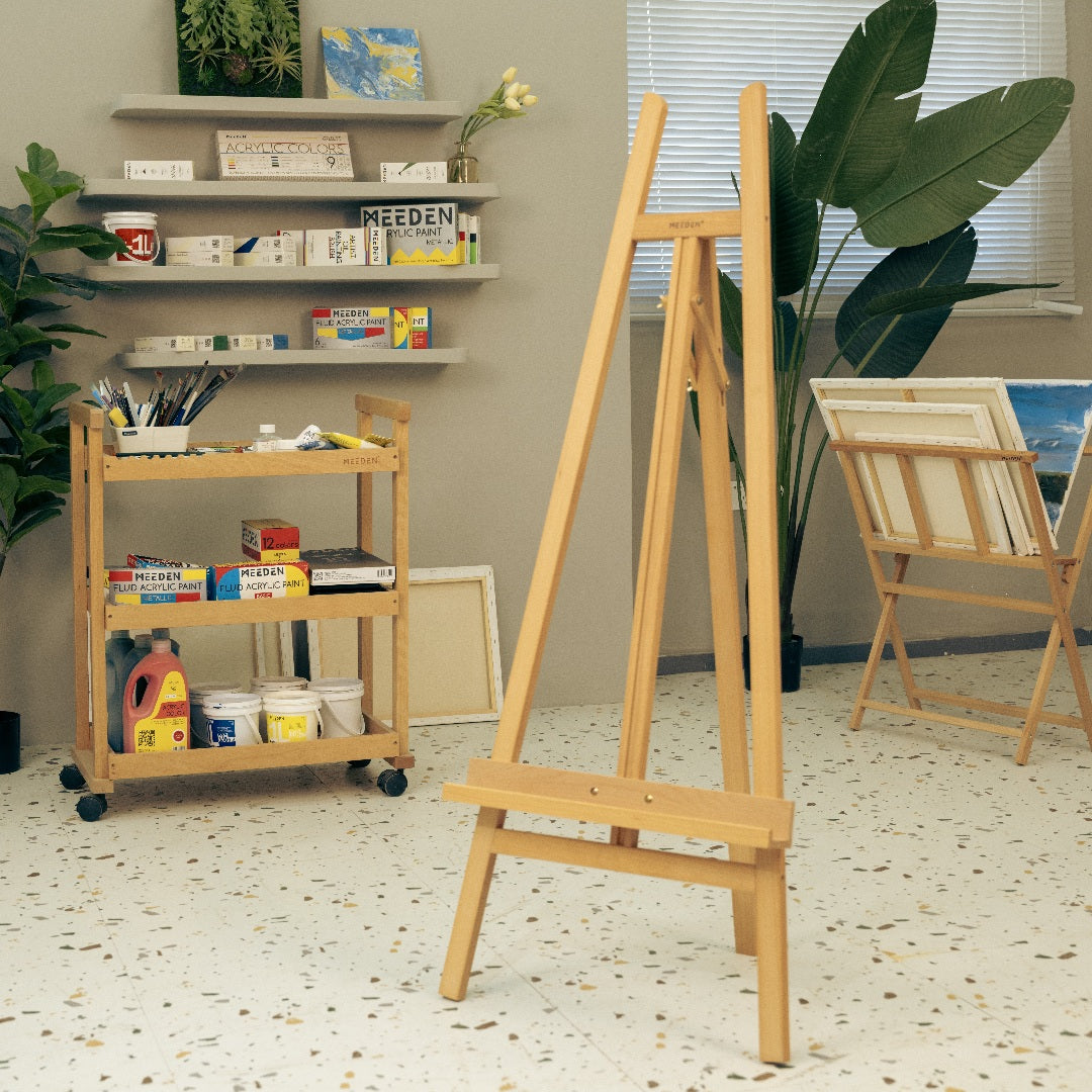 MEEDEN Large Adjustable Artist Wooden Easel, 59" Height-W08/ES-6033