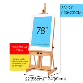 MEEDEN Classic Heavy Duty H-Frame Artist Easel-DW01