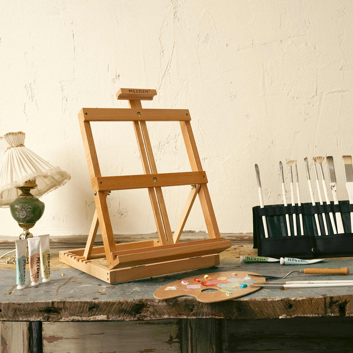 MEEDEN Heavy-Duty H-Frame Tabletop Easel