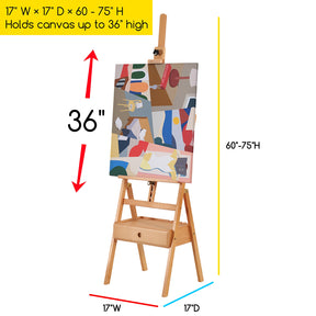 MEEDEN Forward Tilt Floor Easel-HJ-2A