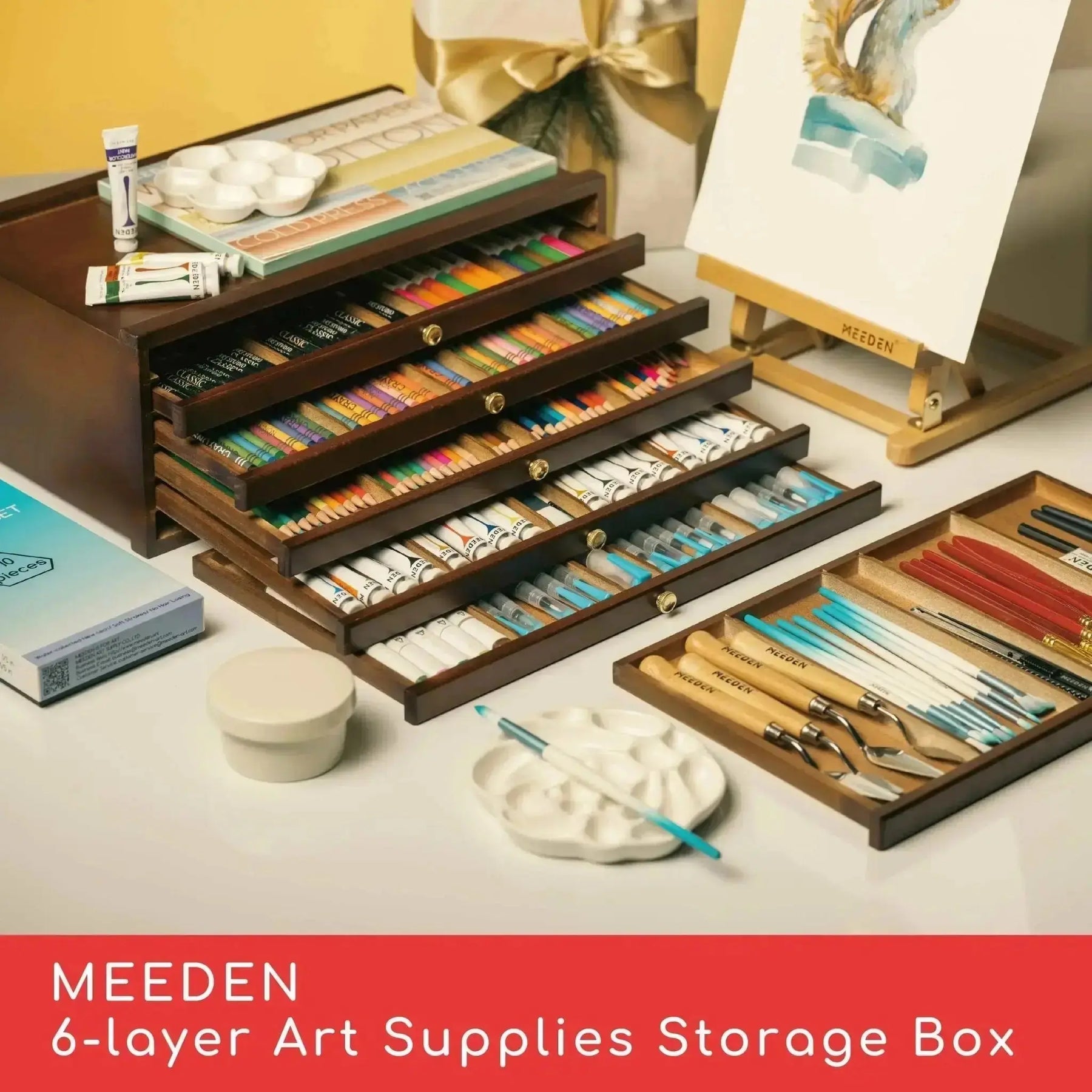 MEEDEN 6-Drawer Artist Supply Storage Box - MEEDEN ARTStorage Box