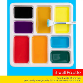 MEEDEN 8-Well Ceramic Palette - MEEDEN ARTPalette