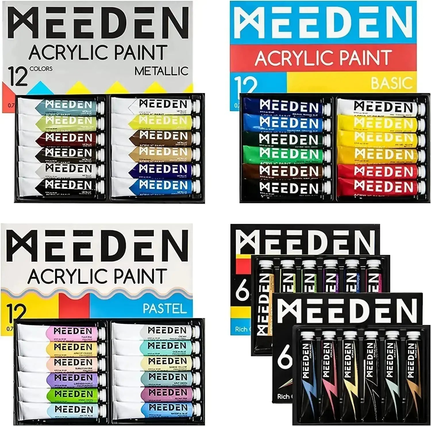 MEEDEN Acrylic Paint Set, 48x0.74 oz/22 ml - MEEDEN ARTPaint