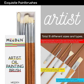 MEEDEN Artist Oil Painting Set with Sketch Easel Box, 13*50ml Tubes - MEEDEN ARTPainting Set