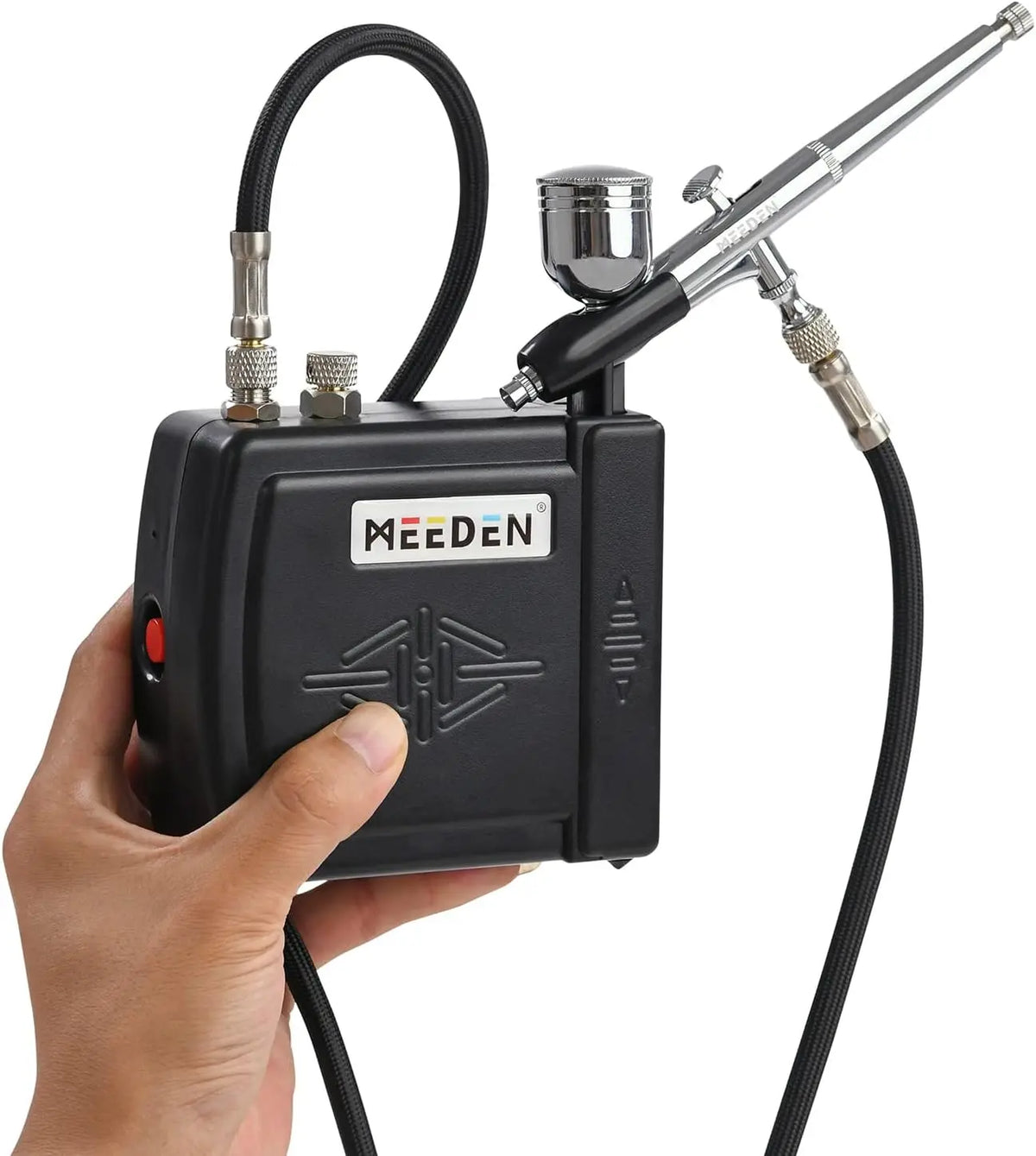 MEEDEN Black Mini Airbrush Set, 12 Colors MEEDEN