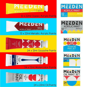 MEEDEN Deluxe All-tech Painting Set, 151Pcs Painting Kit - MEEDEN ARTPainting Set