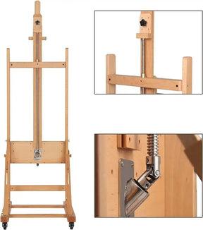 MEEDEN Deluxe Crank Adjusting Master H-Frame Easel- W15S - MEEDEN ARTEasel