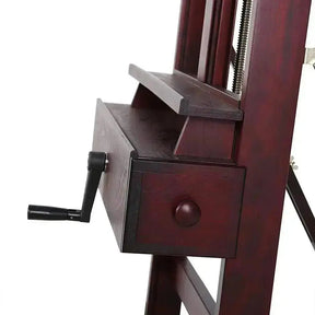 MEEDEN Deluxe Crank Adjusting Master H-Frame Easel-Dark Walnut-W15S - MEEDEN ARTEasel