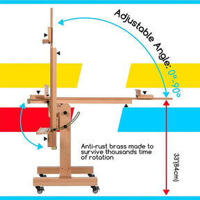 MEEDEN Extra Large Adjustable Artist Easel Stand-DHJ-11 MEEDEN