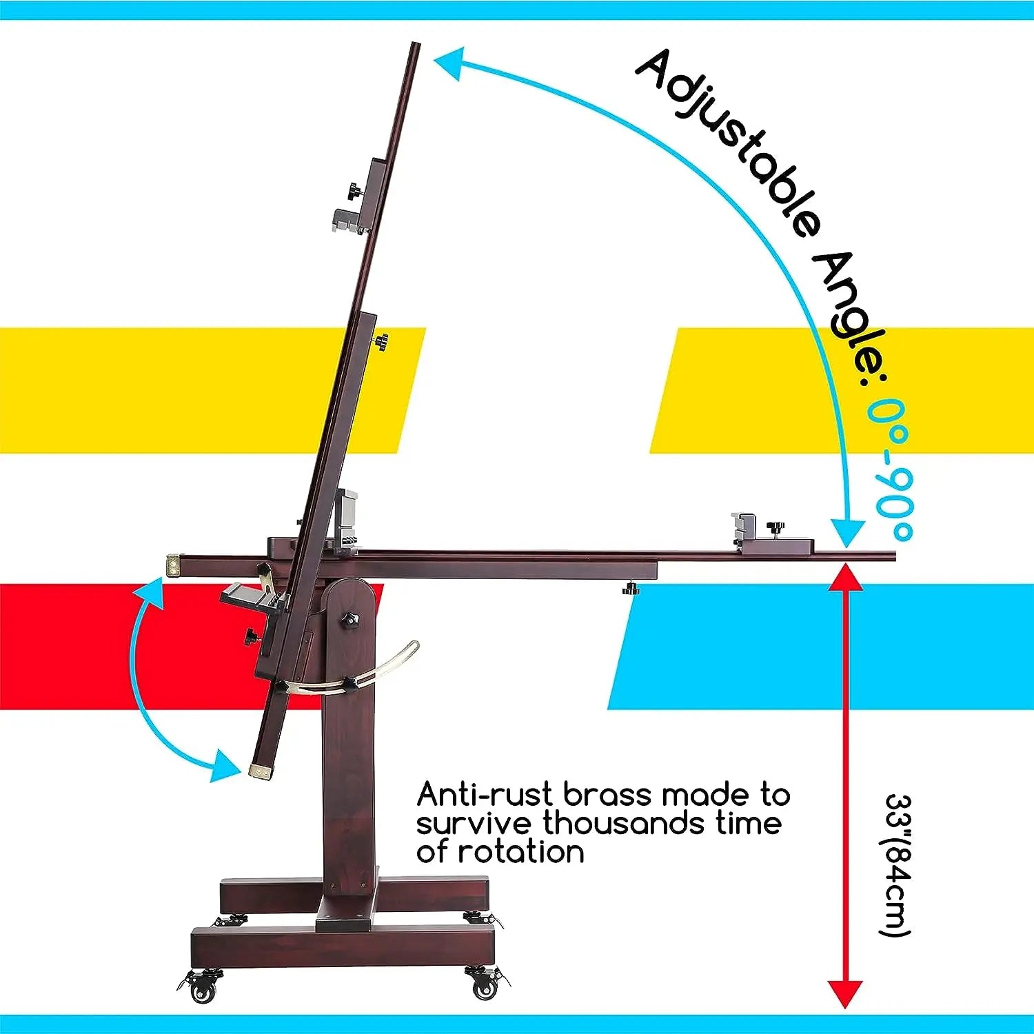 MEEDEN Extra Large Adjustable Artist Easel Stand-DHJ-11 的副本 MEEDEN