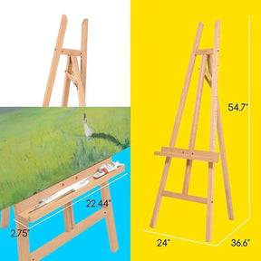 MEEDEN Large Adjustable Artist Wooden Easel-54.7 Height-W08/ES-6016 - MEEDEN ARTEasel