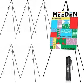 MEEDEN Steel Folding Tripod Display Metal Easel 63'' Tall Adjustable - MEEDEN ARTEasel