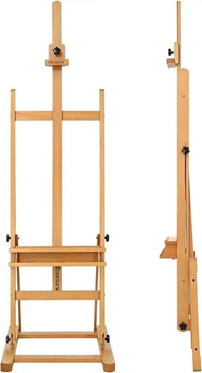 MEEDEN Studio H-Frame Easel with Large Storage Tray-W02B-B - MEEDEN ARTEasel