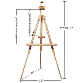 MEEDEN Tripod Field Painting Easel with Carrying Case-W07E - MEEDEN ARTEasel