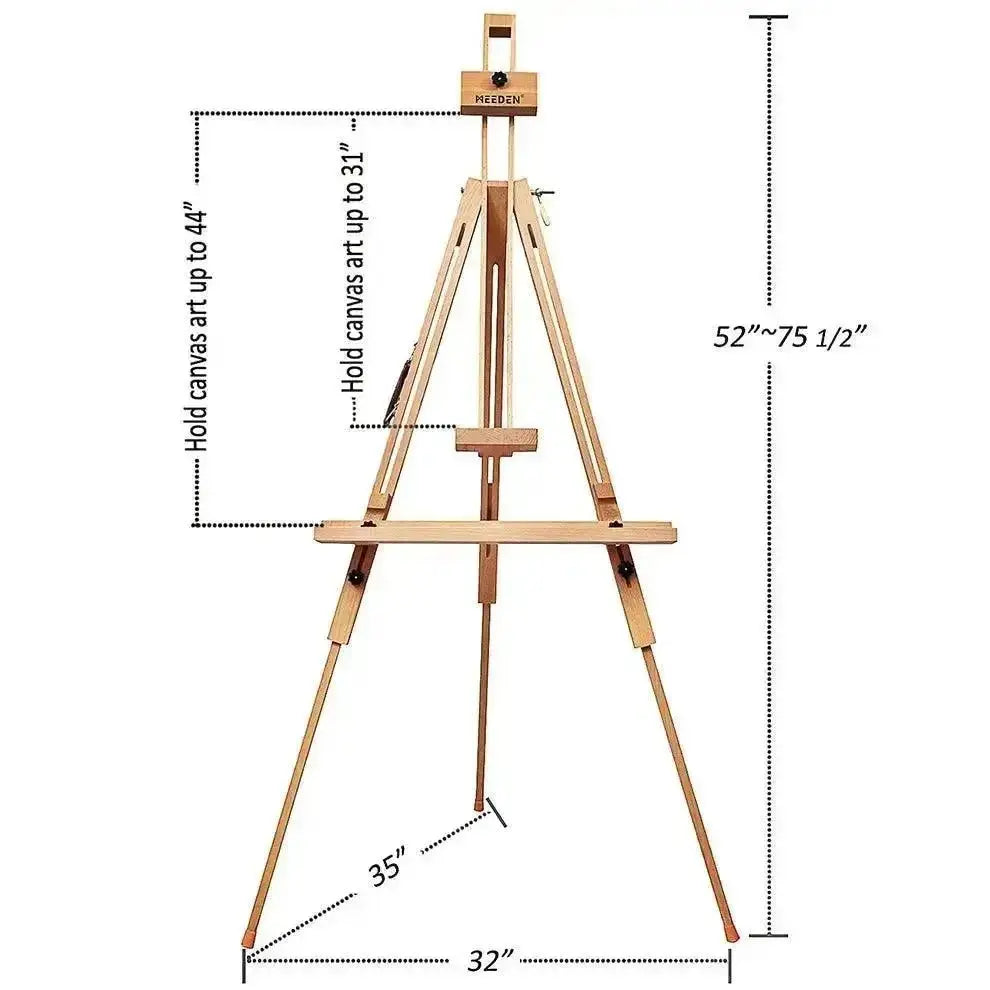 MEEDEN Tripod Field Painting Easel with Carrying Case-W07E - MEEDEN ARTEasel