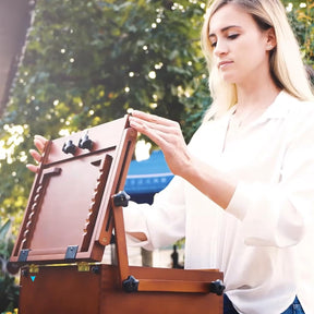 MEEDEN Plein Air Pochade Box-Walnut