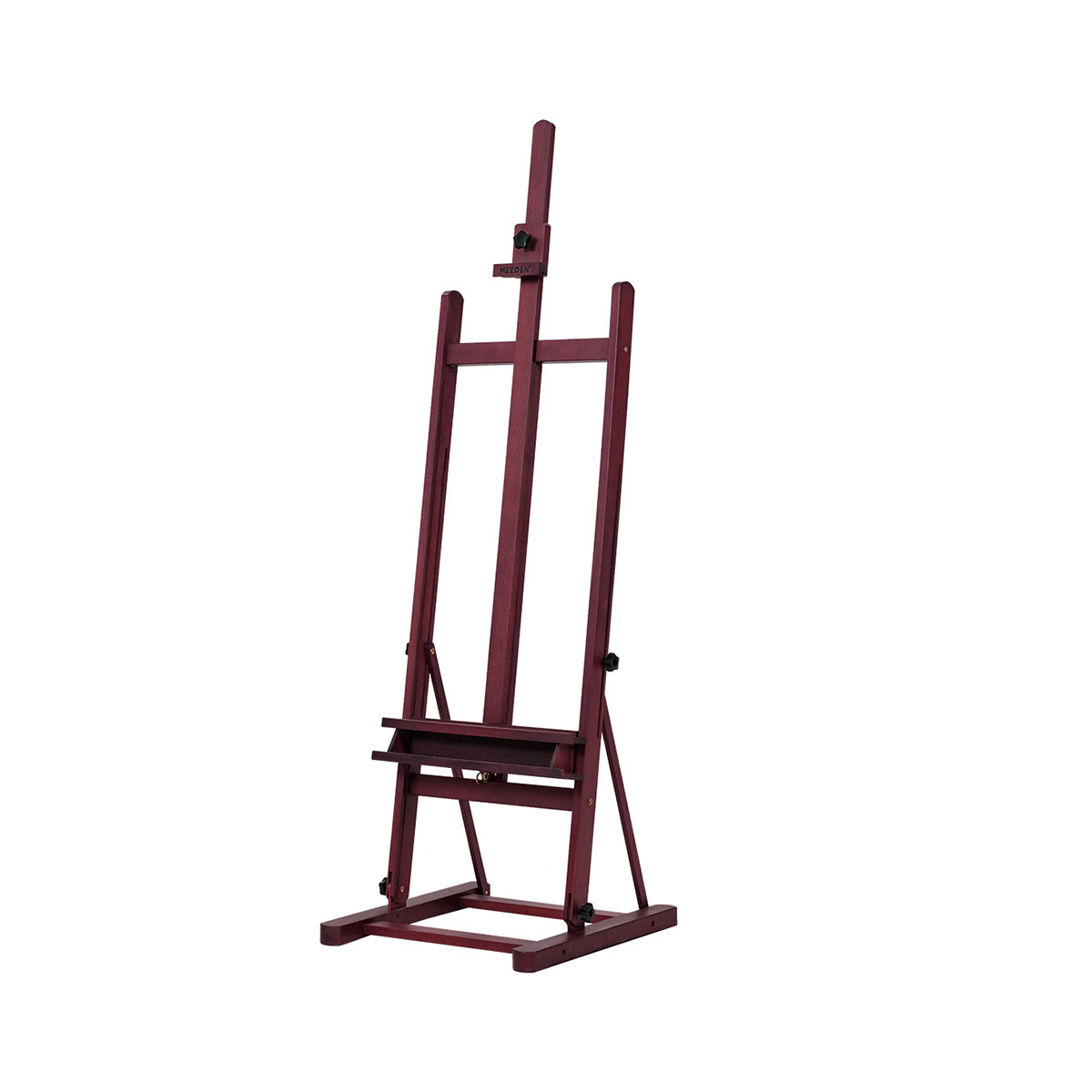 MEEDEN Studio Art Easel Stand with Large Storage Tray-Dark Walnut-W02B-B