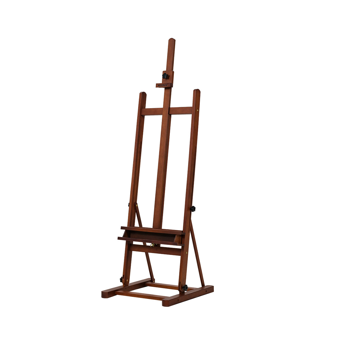 MEEDEN Studio Art Easel Stand with Large Storage Tray-Walnut-W02B-B