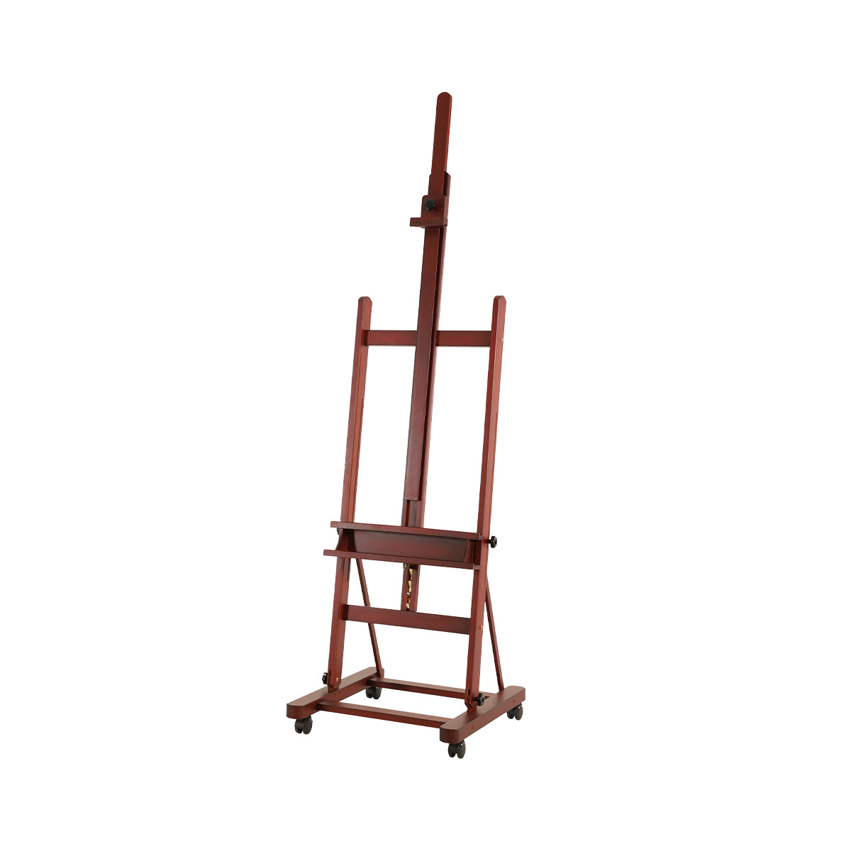 MEEDEN Large H-Frame Artist Easel with Large Tray-Dark Walnut-W02D