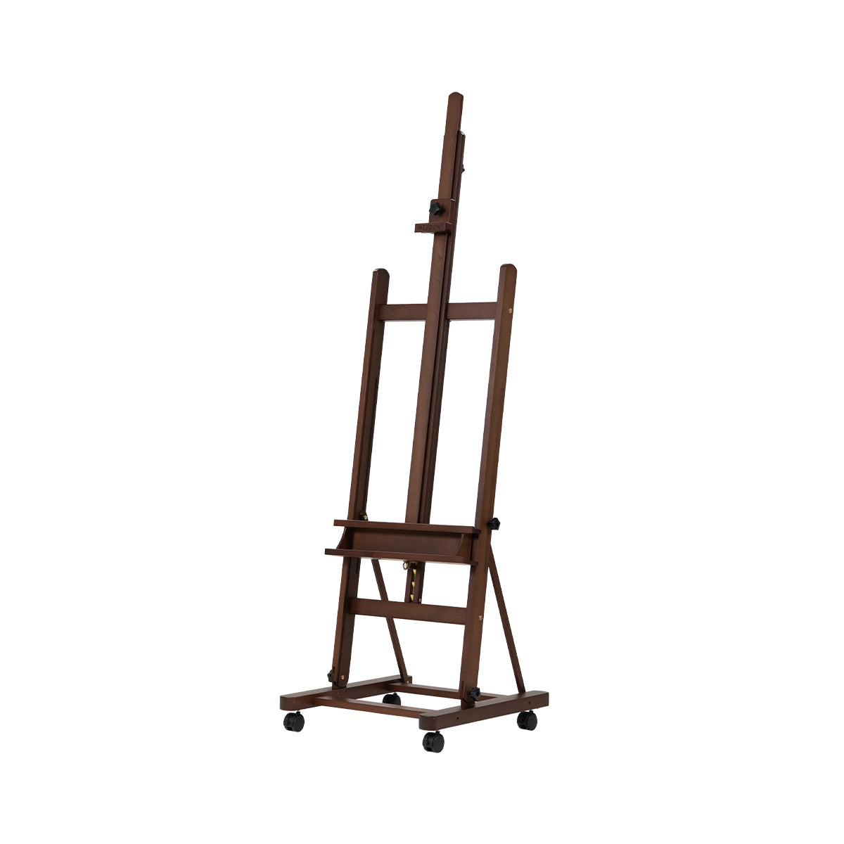 MEEDEN Large H-Frame Artist Easel with Large Tray-Walnut-W02D