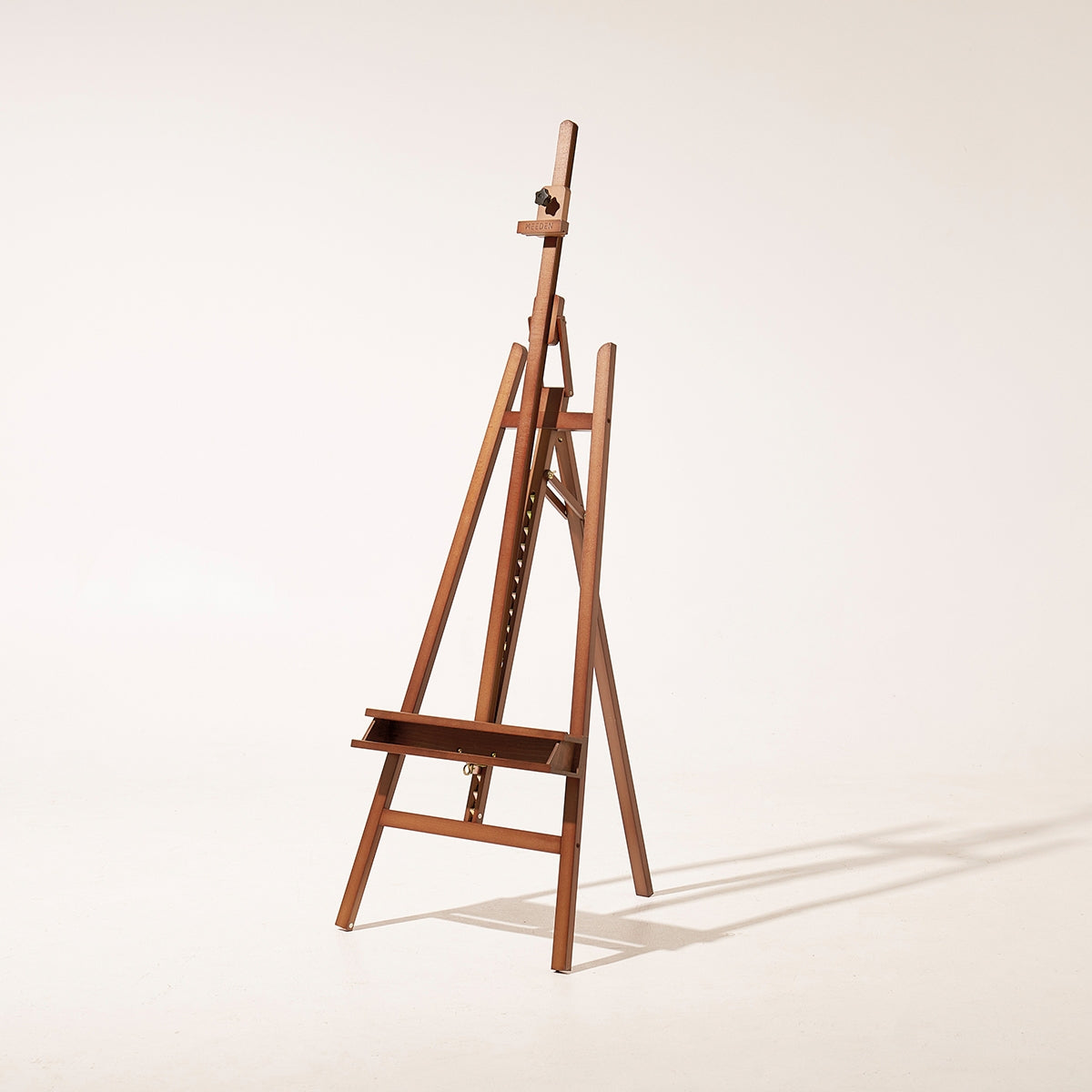 MEEDEN Large A-Frame Adjustable Artist Easel Stand-Walnut-W09B