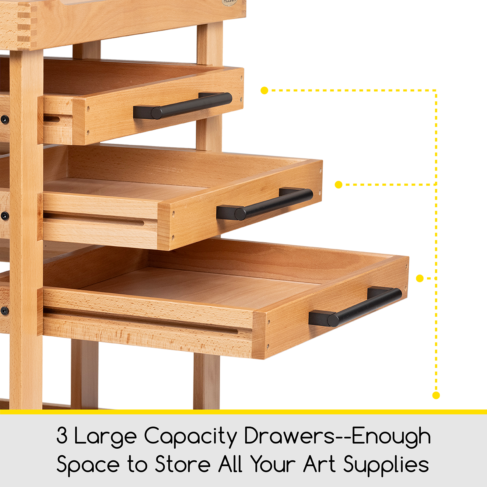 MEEDEN Deluxe Artist Supplies Storage Cart, 5-Tier Taboret-W13H