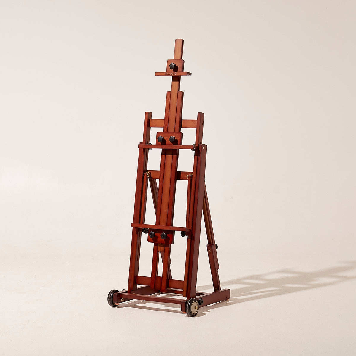 MEEDEN Versatile Studio H-Frame Artist Easel-Dark Walnut-W14