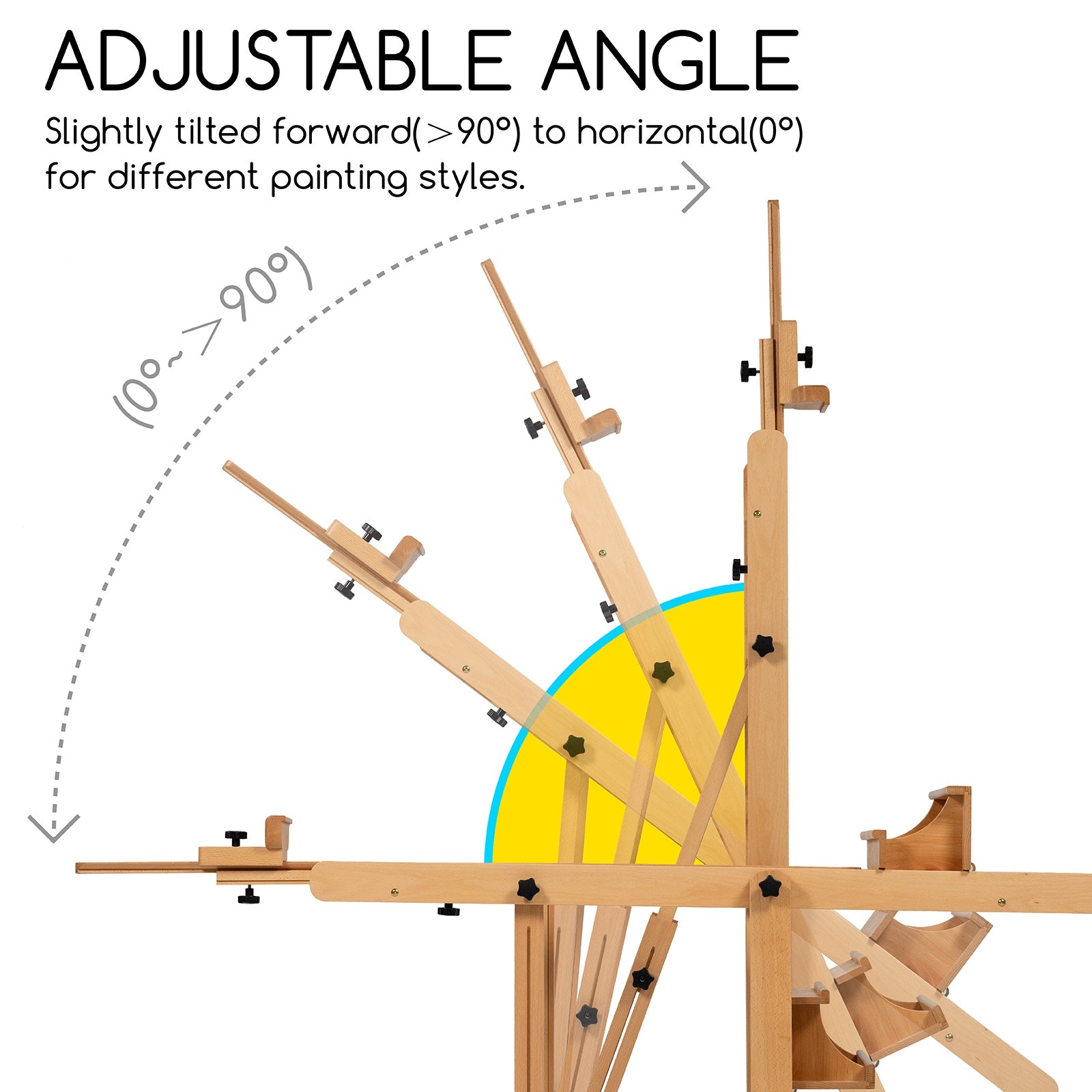 MEEDEN Enlarged Heavy-Duty H-Frame Artist Easel- W11 Pro