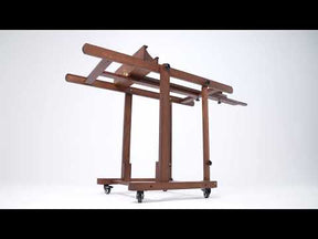 MEEDEN Extra Large Heavy Duty Artist Easel Stand-Walnut- W11