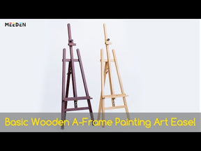 MEEDEN Basic Beech Wood A-Frame Painting Art Easel -W01D