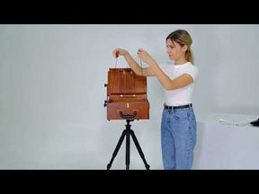 MEEDEN Plein Air Pochade Box with Tripod-Dark Walnut