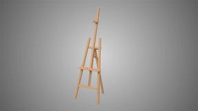 MEEDEN Basic Solid Beech Wood A-Frame Floor Easel -W01D - MEEDEN ART